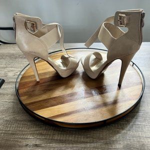 DBDL Beige Platform Heels